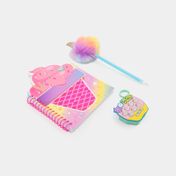 Set de diario helado con lápiz pompom y accesorios