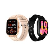Combo Smartwatch MT-W241 x 2 unidades, negro y rosado
