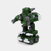 Robot convertible Zoarium 5 en 1 con control, luz y sonido