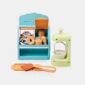 Maquina de postres infantil con exhibidor y accesorios x 11 piezas