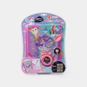 Diario con estuche para lápices, bolígrafo y pulsera unicornio