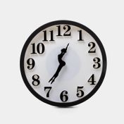 Reloj de pared 30 cm borde negro