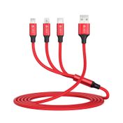 Cable USB trenzado 3 en 1