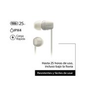 Audífonos Sony in ear con Bluetooth WI-C100, grises