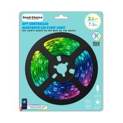 Cinta de luz led multicolor x 7.5 metros con control por app