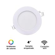 Bombillo inteligente VTA+ led de 6 W y 4.5" para incrustar