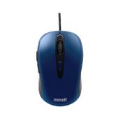 Mouse alámbrico Maxell tipo USB-C, azul