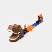 Pista de carros Monster Track dinosaurio con 2 vehículos, luz y sonido