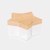 Caja de regalo de 9.5 x 19 cm escarchada