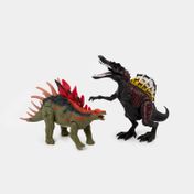 Set de dinosaurios con helicóptero y accesorios x 8 piezas