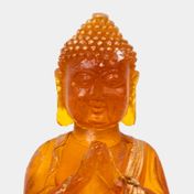 Figura de 15.2 cm buda ambar con luz