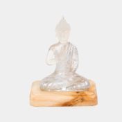Figura de 14.6 cm buda transparente con luz