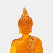 Figura de 17.4 cm buda ambar con luz
