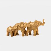 Figura de 14.2 cm elefantes, dorados