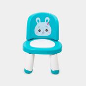 Silla infantil de 42 cm coneja, azul