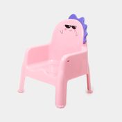 Silla infantil de 53 cm Dino con gafas, rosado
