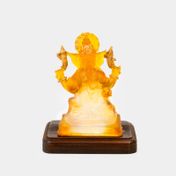 Figura de 14.2 cm Ganesha ambar con luz