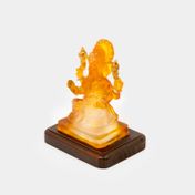 Figura de 14.2 cm Ganesha ambar con luz