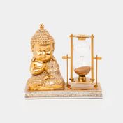 Figura de 16 cm bebé Buda con reloj de arena