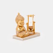 Figura de 16 cm bebé Buda con reloj de arena