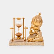 Figura de 17 cm bebé Buda con reloj arena