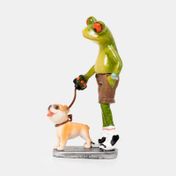 Figura de 16 cm rana con perro (surtido)