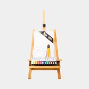 Kit de arte con caballete tripode de 60 cm + Set de acrílicos