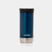 Termo de 473 ml hurón azul con plateado