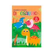 Dinosaurios. Colores 4 en 1 y stickers