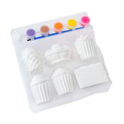 Kit de pintura en yeso x 13 piezas postres