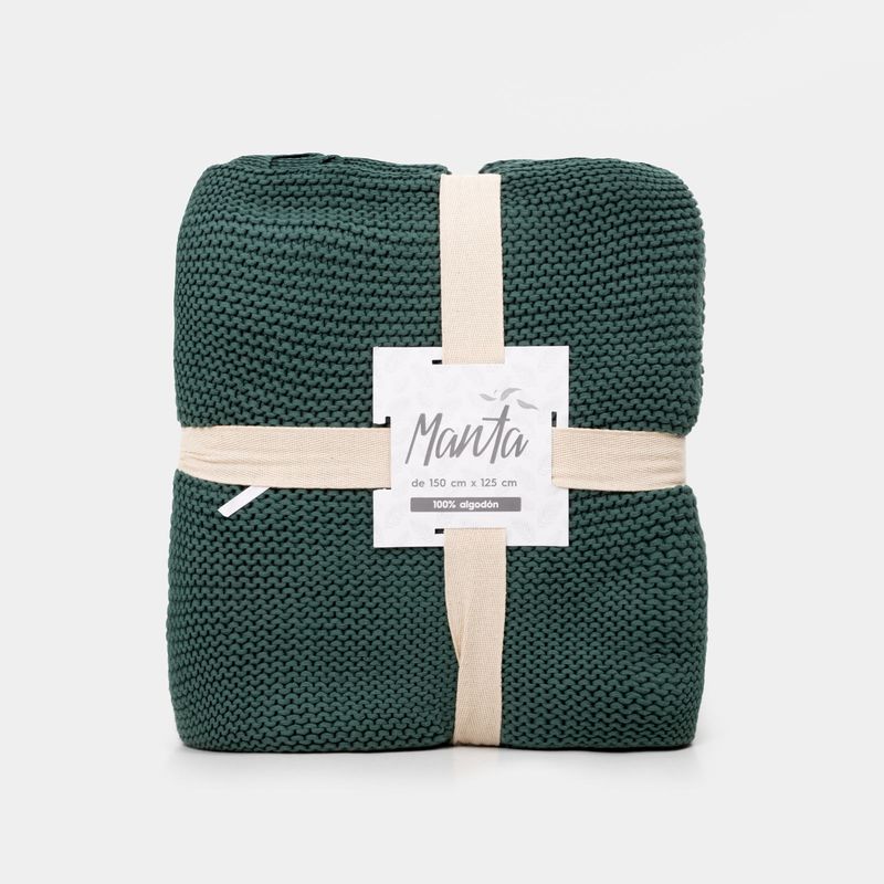 manta-tejida-de-150-x-125-cm-verde-con-borlas-7701016731256
