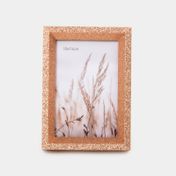 Portarretrato de 15 x 10 cm MDF escarchado oro rosa