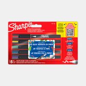 Marcador acrilico Sharpie punta pincel x 5 unidades