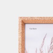 Portarretrato de 13 x 18 cm MDF oro rosa escarchado