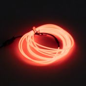 Cinta de luz led flex x 2 metros, naranja neón