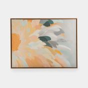 Cuadro canvas de 60 x 80 cm hojas con relieve