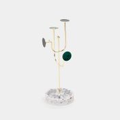 Exhibidor para joyas con base de manchas de 27 cm