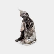 Figura de 19.5 cm Buda sentado con manos en rodillas