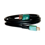 Cable HDMI premium 8K de 1.5 m, negro con verde