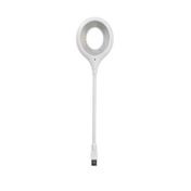 Lámpara flexible de cable USB, blanca