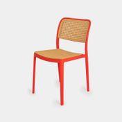 Silla fija havana roja malla