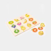 Rompecabezas infantil x 12 piezas frutas