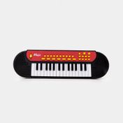 Piano electrónico infantil 31 teclas, negro con rojo