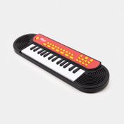 Piano electrónico infantil 31 teclas, negro con rojo