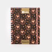 Agenda permanente bidiaria premium Corazones