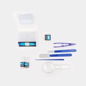 Microscopio 150x/350x/750x azul