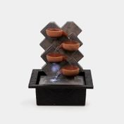 Fuente decorativa de 25.5 cm vasijas con luz led