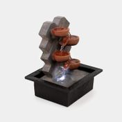 Fuente decorativa de 25.5 cm vasijas con luz led