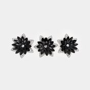 Set de adorno para pared flor x 3 unidades