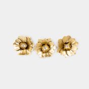 Set de adorno para pared flor x 3 unidades